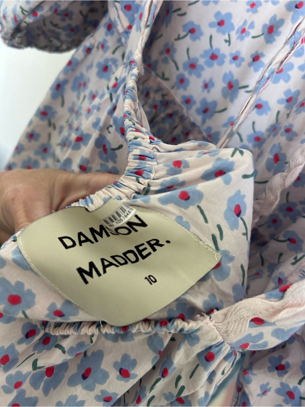 Damson Madder Greta ditsy midi dress - Picture 7 of 9